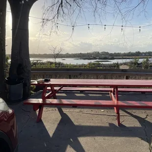 Nice outdoors seating!