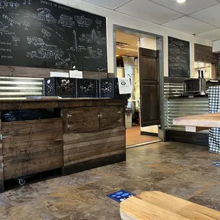 the interior of a restaurant