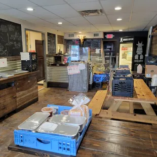 Dining room. No dine-in seating currently.