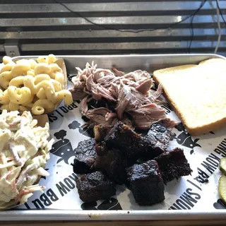 Pork Pack (Pork, Mac, Slaw, CB)