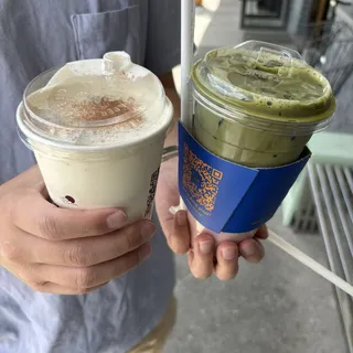 Strawberry Matcha Latte / 딸기 말차 라떼