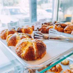 Our Garlic Breads are one of the many specialty pastry options that we offer in shop baked fresh daily!