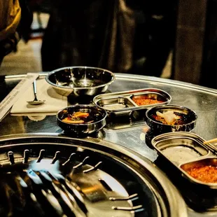 a variety of food items