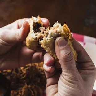 Pulled pork egg roll. Photo by Michael Durr Photo / Video