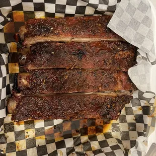 1/2 rack of pork ribs