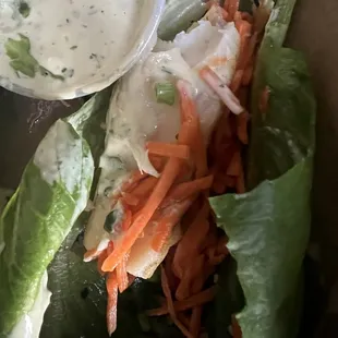 Fish Taco Lettuce Wraps