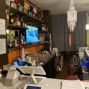 a view of the kitchen