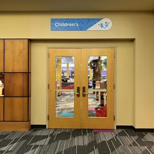 Into childrens' area