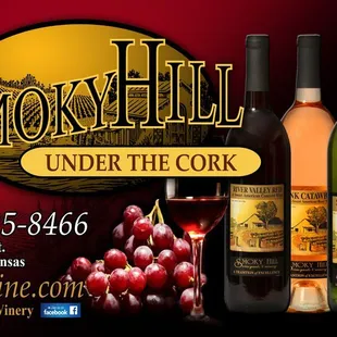 three bottles of wine