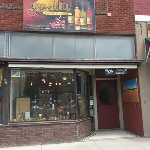 the outside of the store