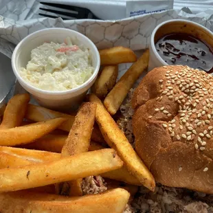 Pork shoulder sandwich