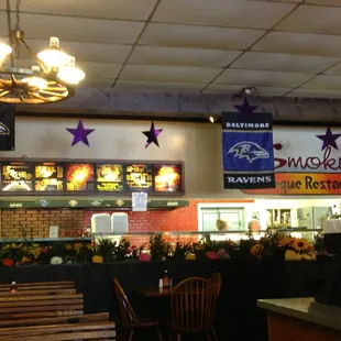 the inside of the restaurant