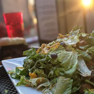 a salad on a plate