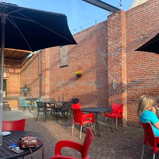 Plenty of outside seating!
