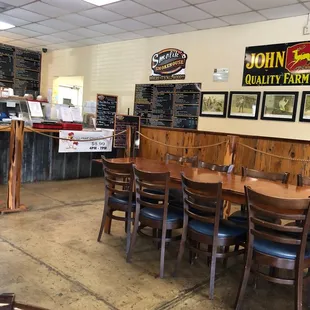 the inside of the restaurant