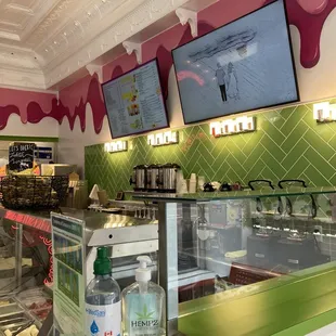 Fixins area and kitchen