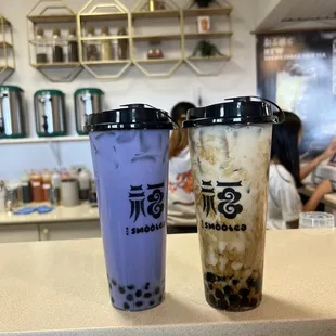 Taro and Brown sugar milk tea