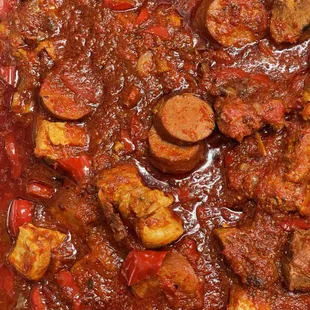 a stew with meat and vegetables