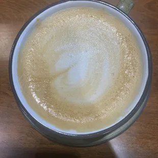 Small vanilla latte with almond milk.