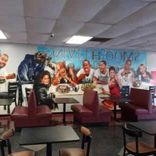 the interior of a restaurant