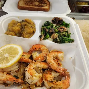 Lemon Pepper Shrimp Meal