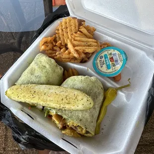 Turmeric Grilled Chicken Wrap