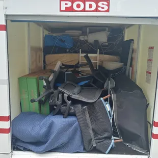 My belongings just THROWN into a pod.