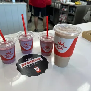 One for the parents and 3 for the kids!