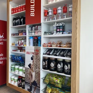 a display of products in a store