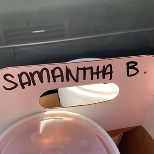 Take out order. Ready to go and nicely/conveniently packed.