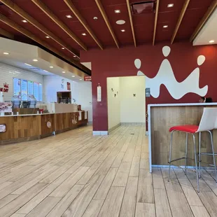 Interior. Lots of space with restrooms.