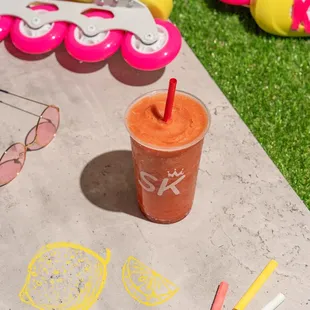 Our tasty and refreshing Watermelon Lemonade smoothie!