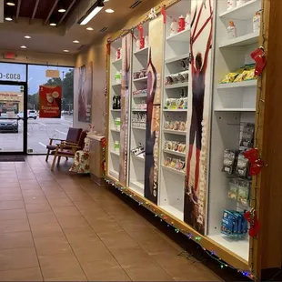 the inside of a convenience store