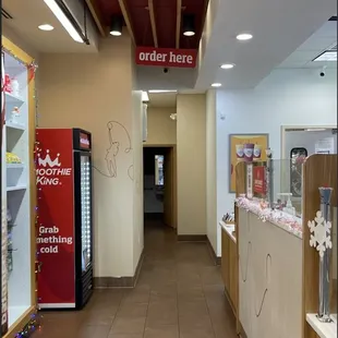 the inside of a convenience store