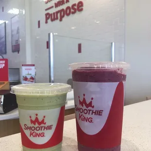 Pineapple and kale, blueberry heaven