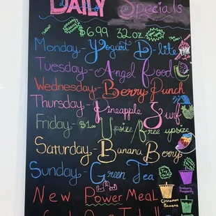 Daily specials