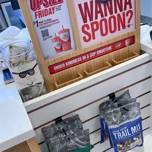 a variety of items on display