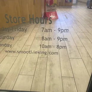 As you can see - they close at 9