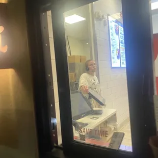 The "employee" who should be fired bc she has too much work to do.