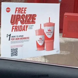 Free Upsize Friday