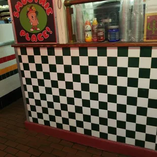 a checkerboard counter and a checkerboard counter