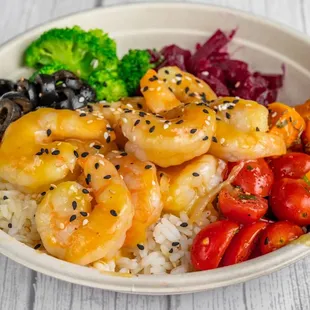 Hawaiian shrimp bowl