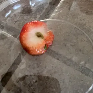 Uncored strawberry