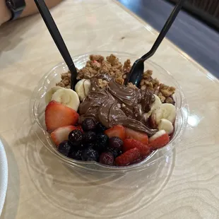 Nutella Açaí bowl