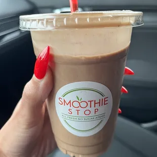 PB push up w/ chocolate protein