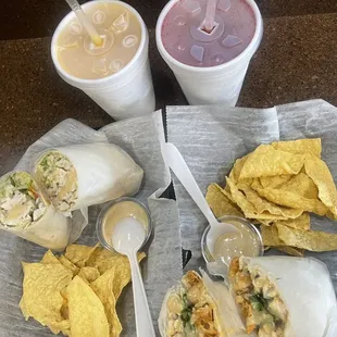 Latin Wrapito &amp; Asian Honey Ginger Chicken Slap Yo&apos; Mama &amp; Booty Shakin&apos; Blueberry Yum Yum