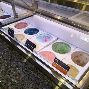 a variety of ice creams
