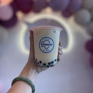 Jasmine Milk Tea with boba