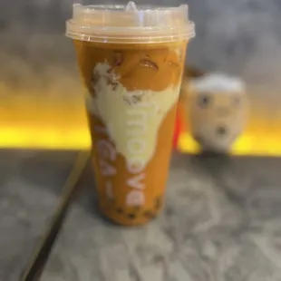 a cup of iced coffee