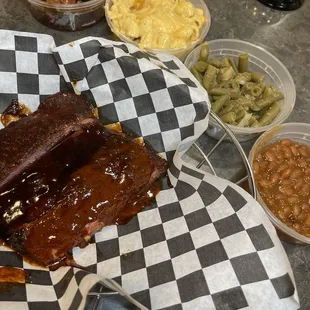 Ribs w/ sides